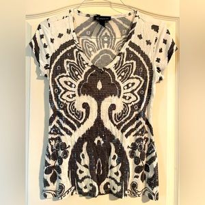 Beautiful INC sequined top!